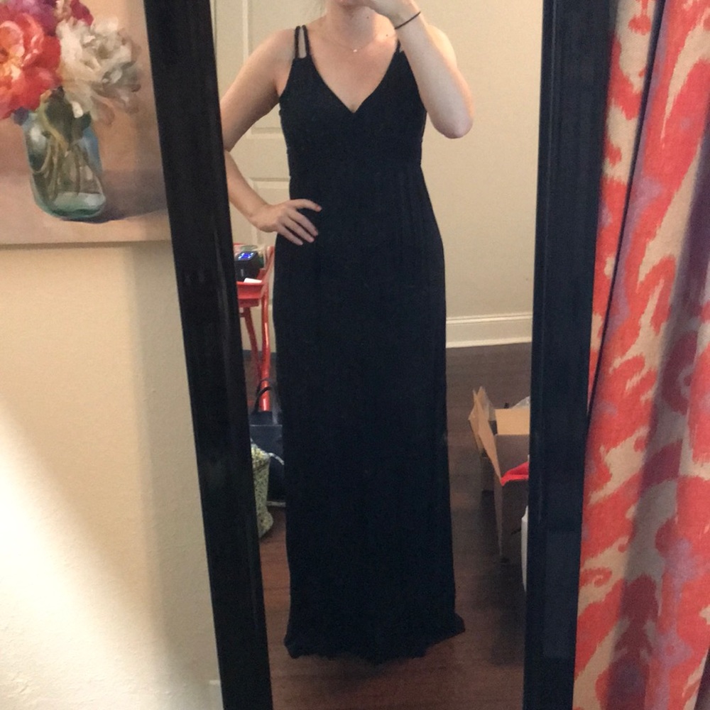 Black maxi dress